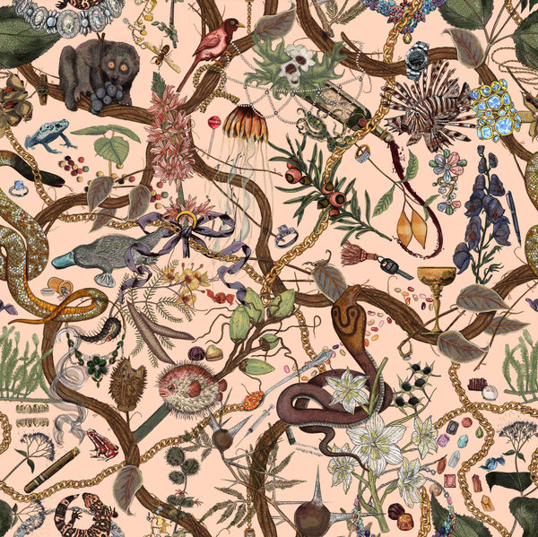 Glamour Life Wallpaper in Blush