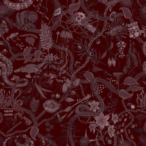 Glamour Life Wallpaper in Wine/Wine