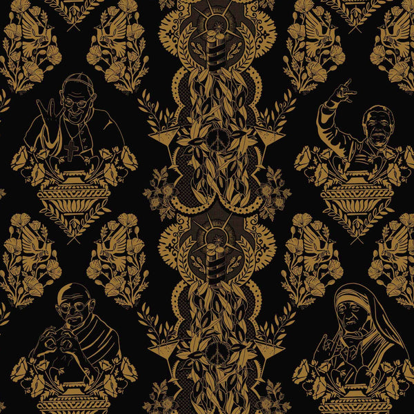Real Ones Wallpaper in Black/Gold