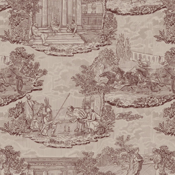 Thuglife Wallpaper in Blush/Maroon