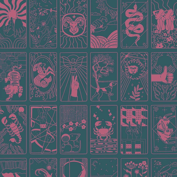 What's Your Sign Wallpaper in Nightshade/Hot Pink