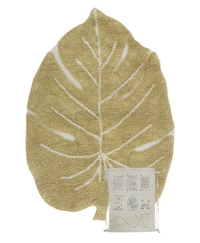 Washable Rug Mini Monstera Olive Lorena Canals C Mi Mons 1
