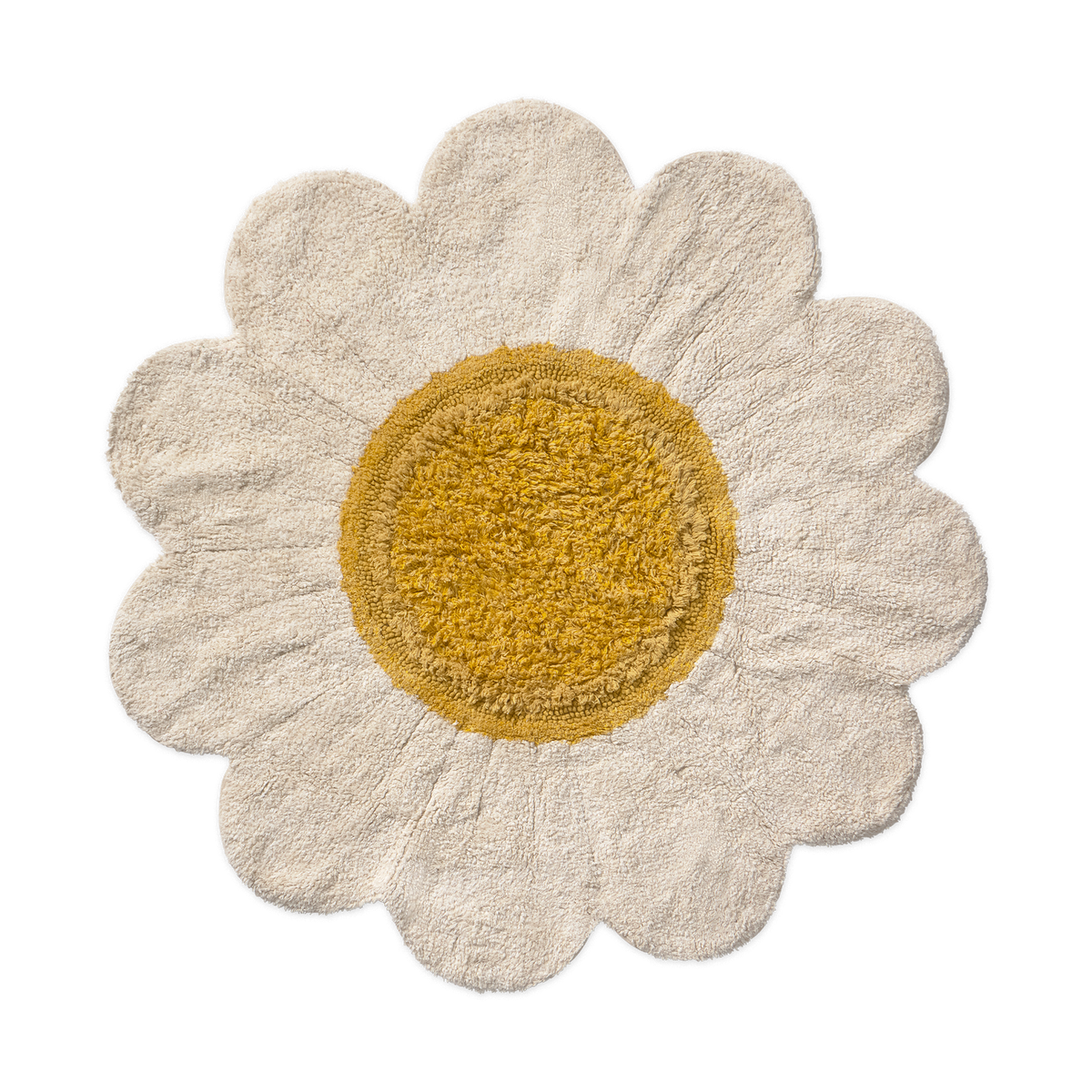 White Daisy Washable Rug Lorena Canals C Daisy Wh 1