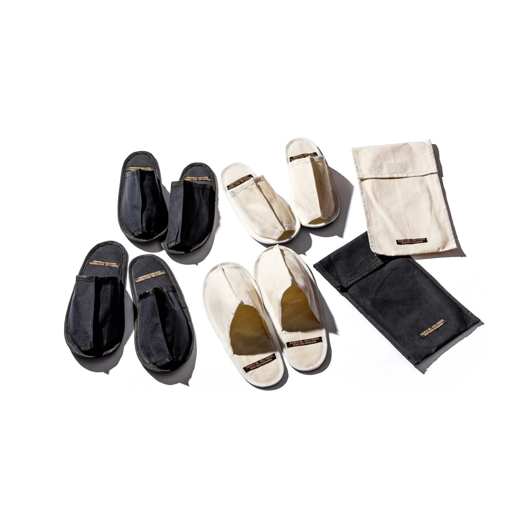 Waxed Canvas Portable Slipper - Small in Black