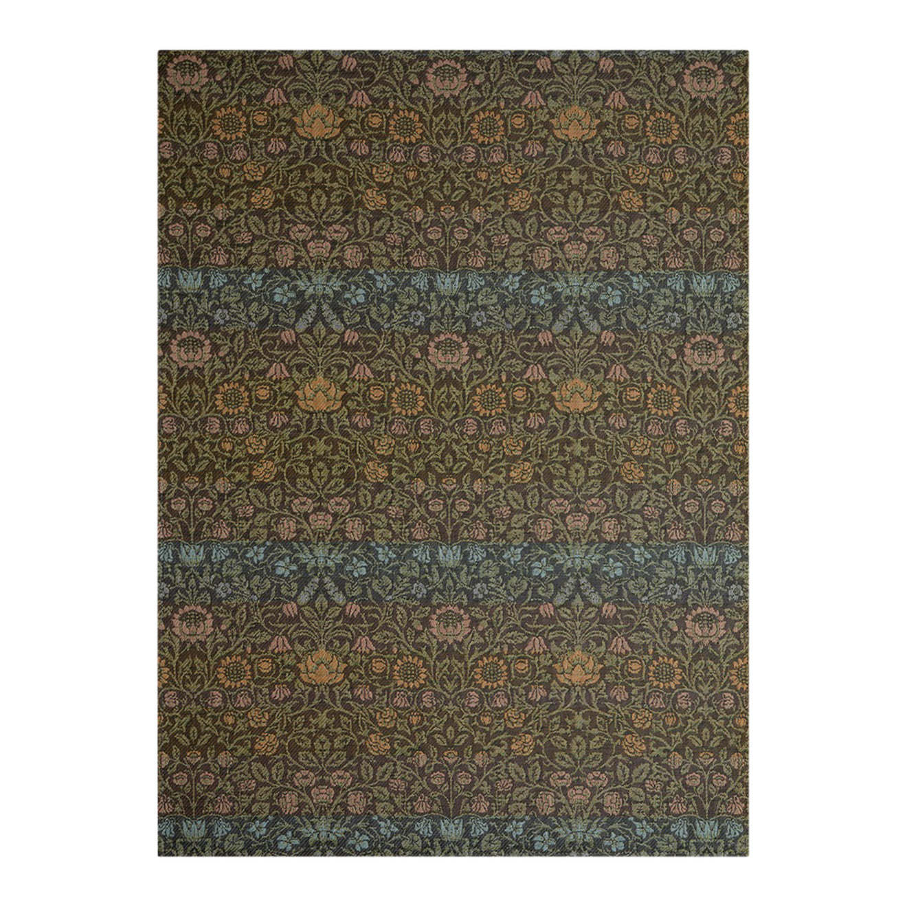 William Morris Dark Multi Rug Chilewich Chw 201212 001 1