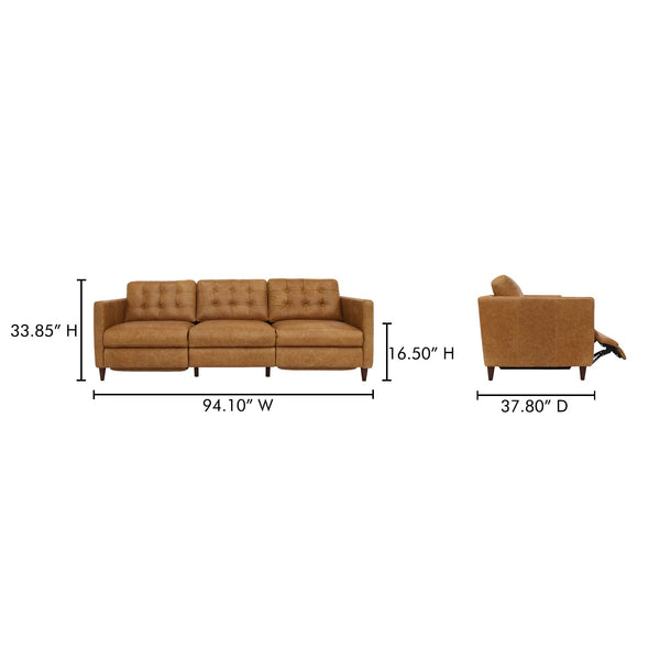 Bridgers Power Recliner Sofa Moes Home Collection Mhc Xq 1011 40 15