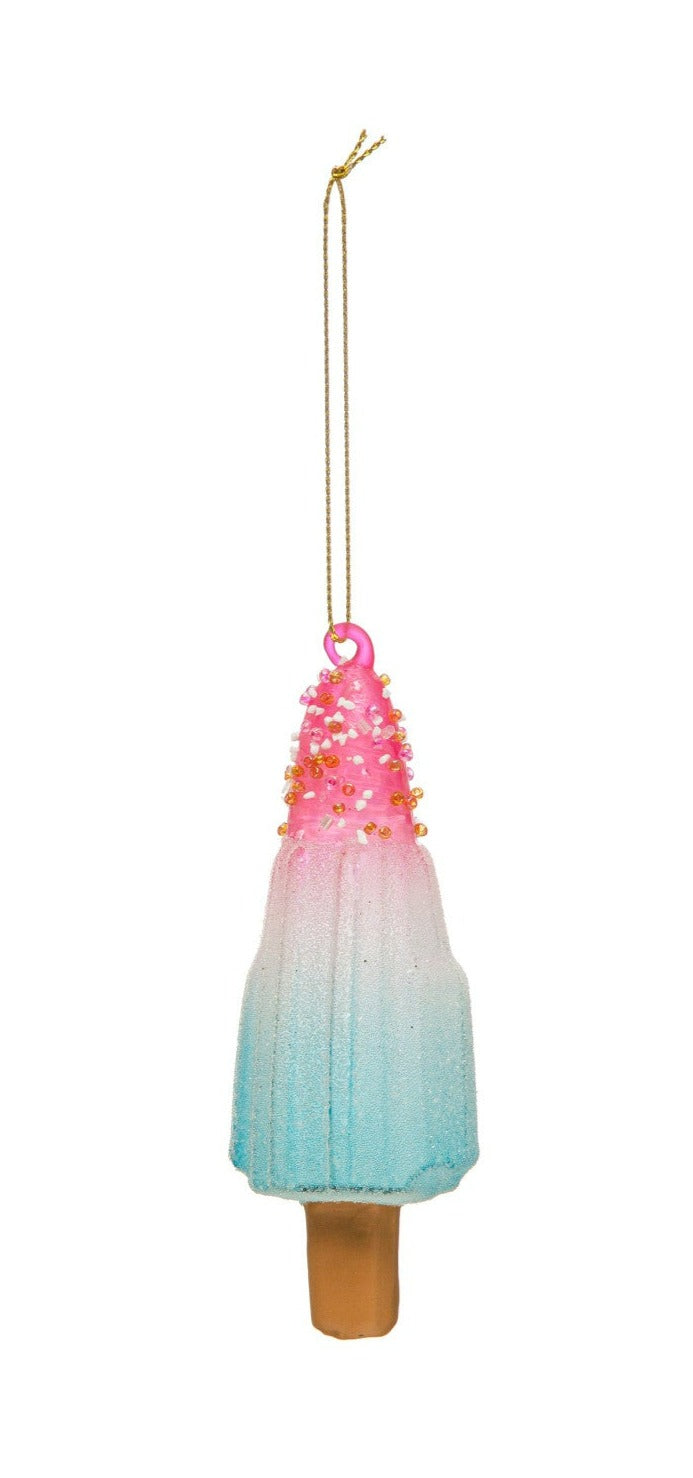 hand painted popsicle ornament
