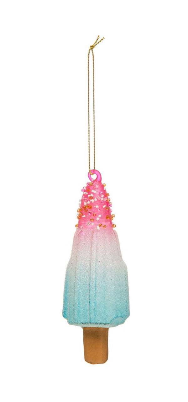 hand painted popsicle ornament
