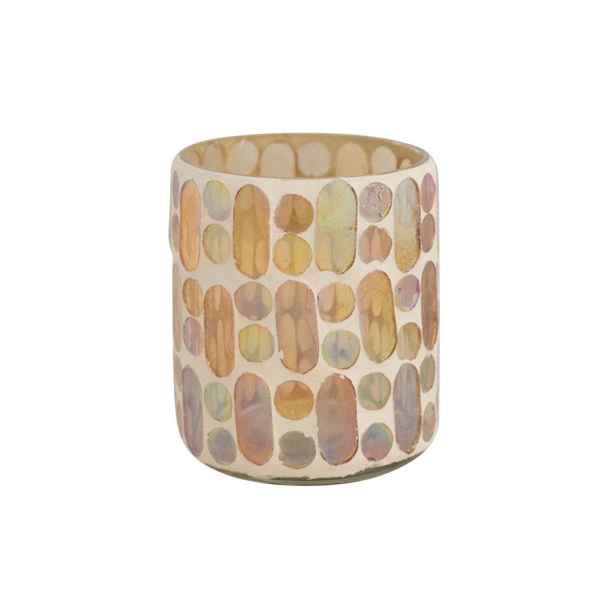 Mosaic Glass Tealight Holder1