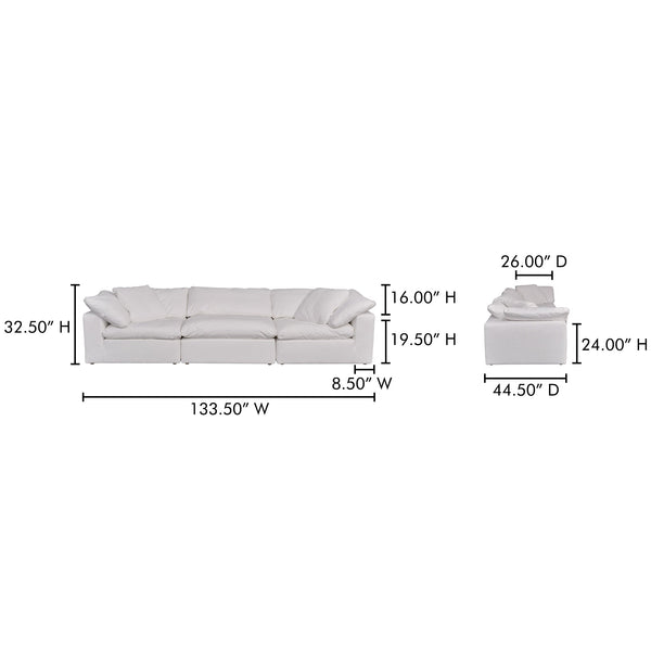 Clay Modular Sofa Moes Home Collection Mhc Yj 1026 49 26