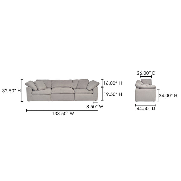 Clay Modular Sofa Moes Home Collection Mhc Yj 1026 49 25