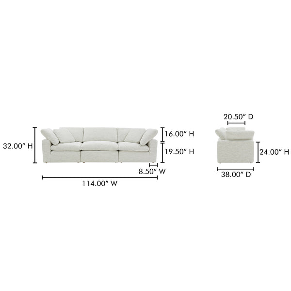 Terra Modular Sofa Moes Home Collection Mhc Yj 1027 49 28
