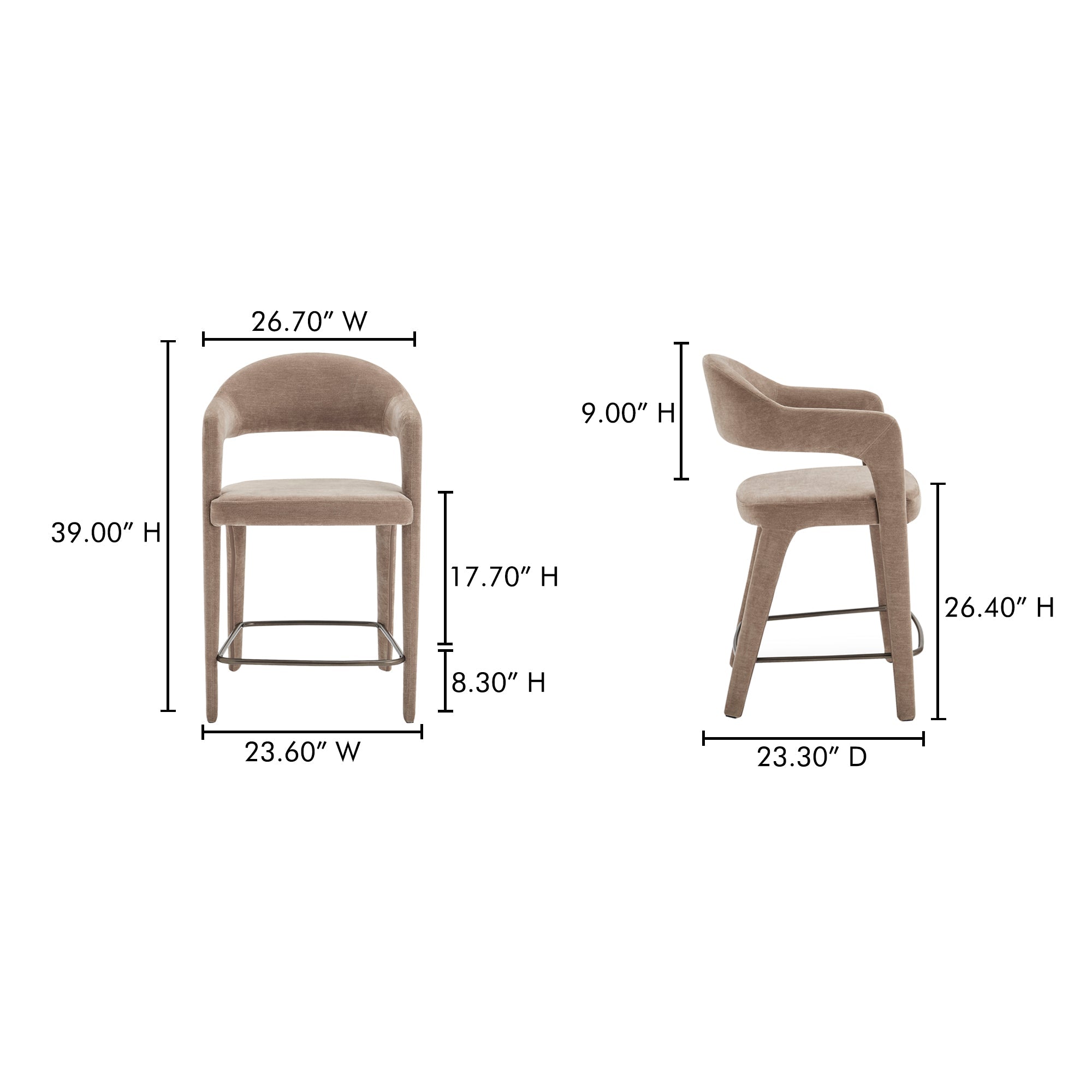 Martens Bar Stool Moes Home Collection Mhc Ym 1011 34 32