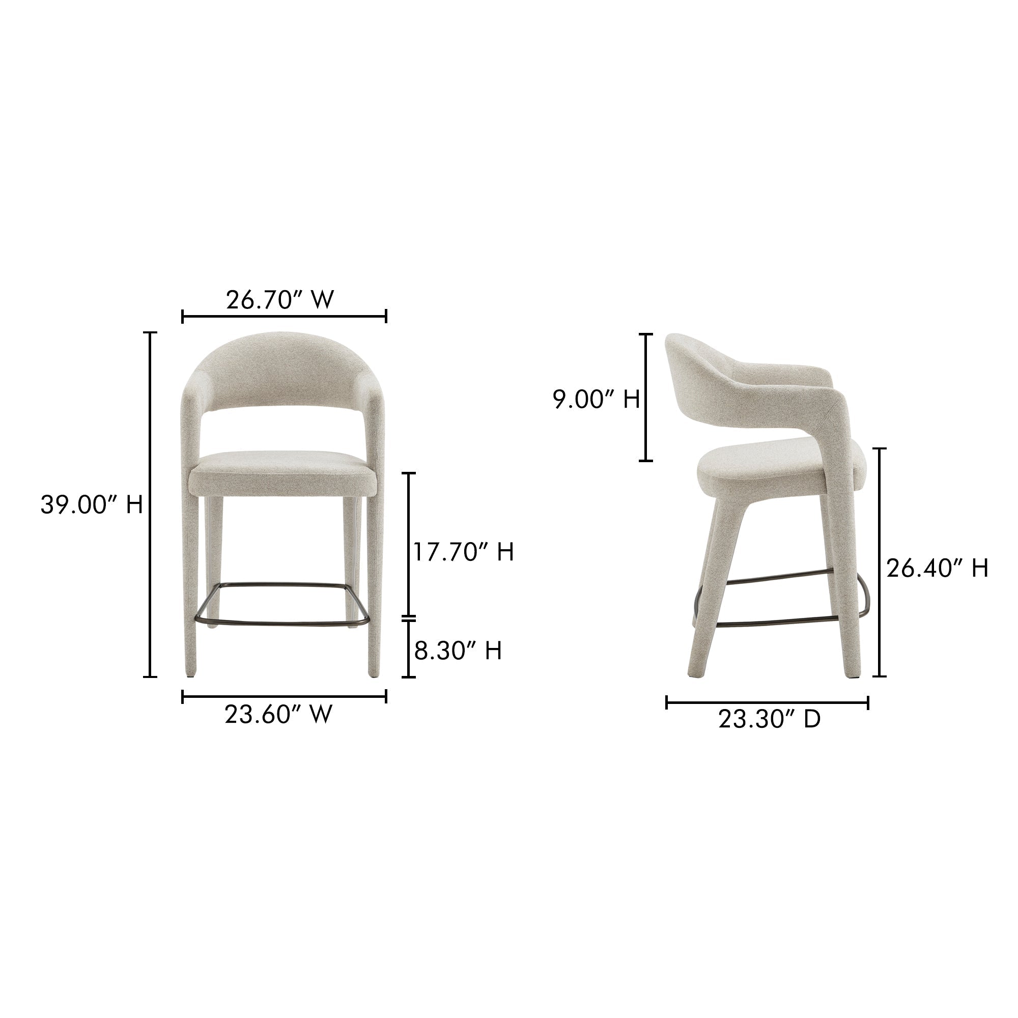 Martens Bar Stool Moes Home Collection Mhc Ym 1011 34 31