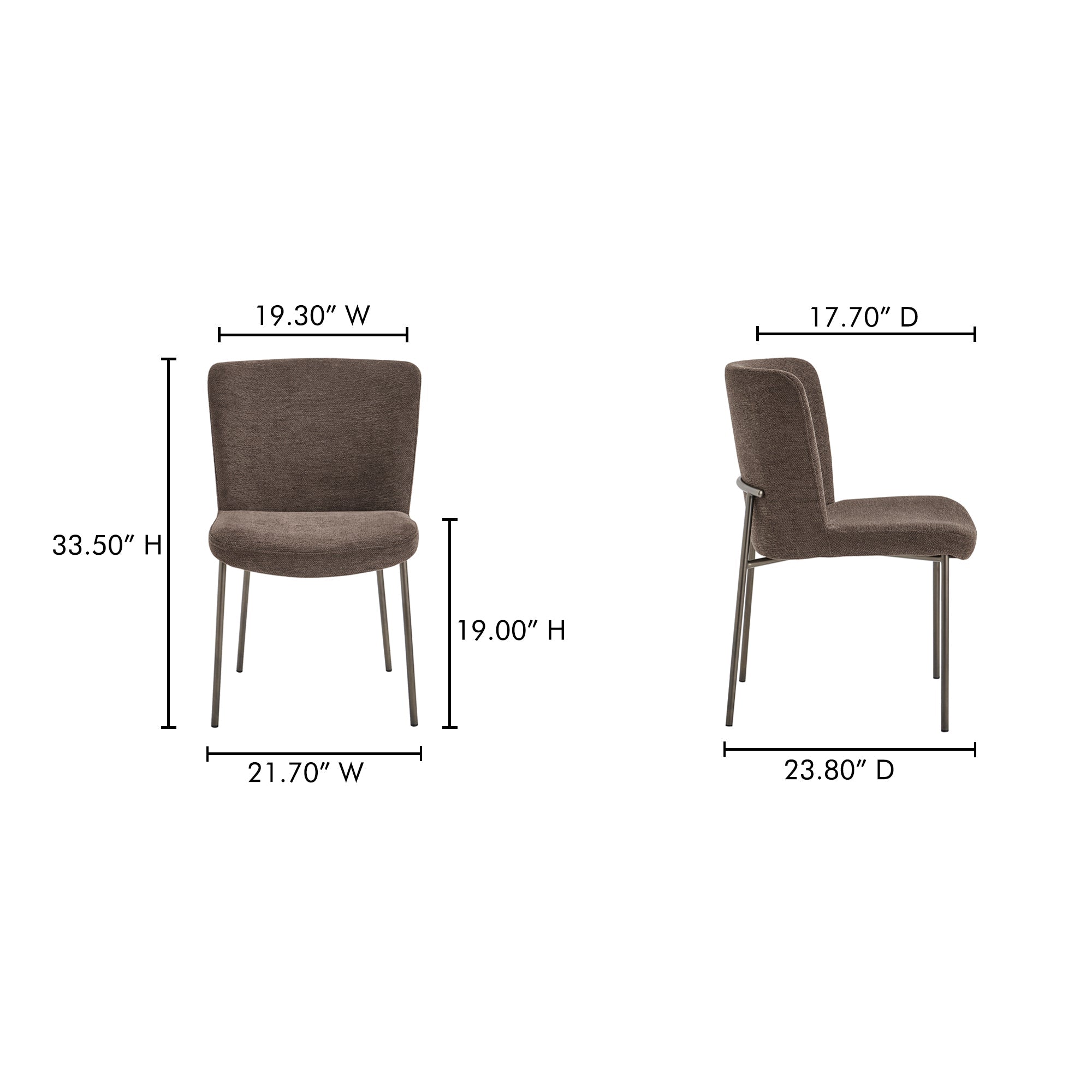 Early Dining Chair Set Of 2 Moes Home Collection Mhc Ym 1012 34 17