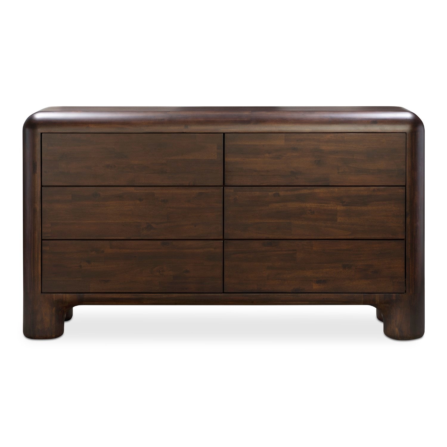 Rowan 6 Drawer Dresser Dark Brown 1