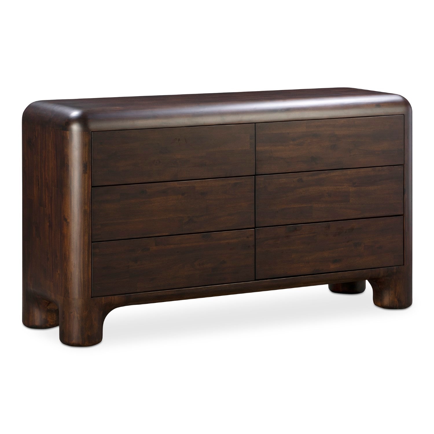 Rowan 6 Drawer Dresser Dark Brown 2