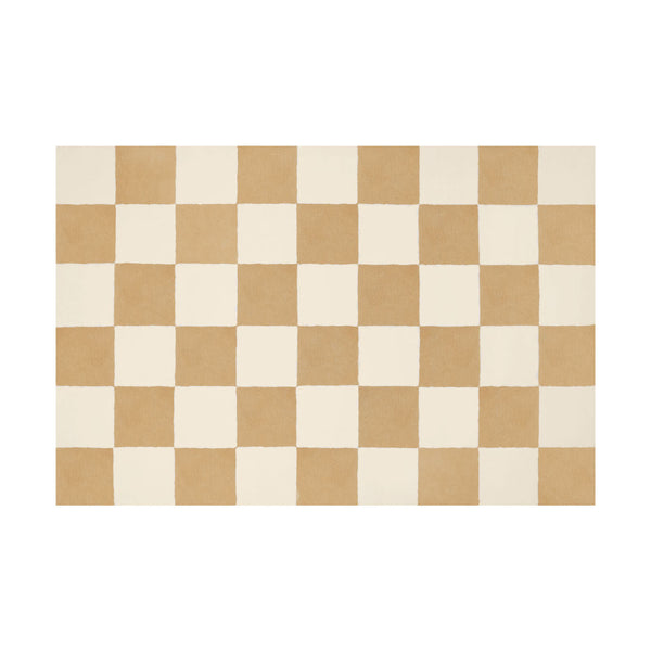 Pattern Off White Cream Check Rug Hem Hem 31364 1