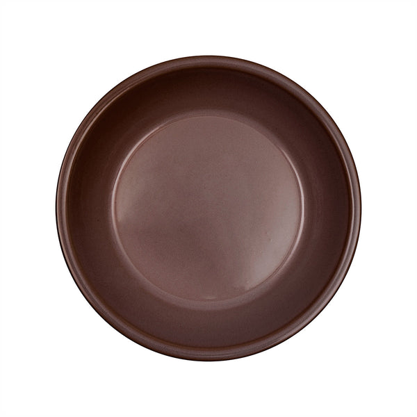 yuka deep plate set of 2 in dark terracotta 1