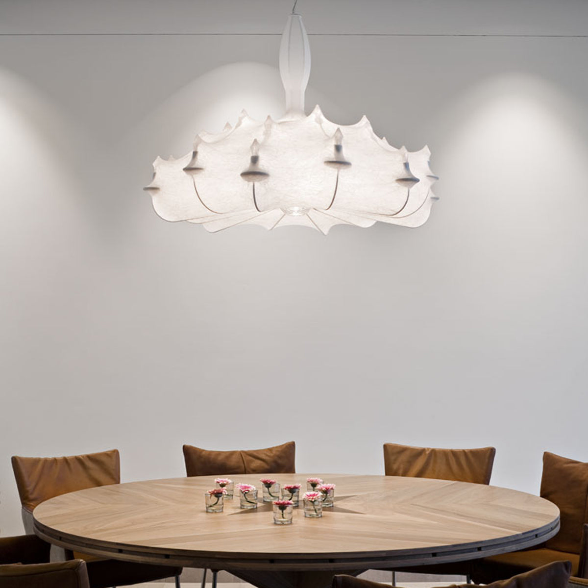 Zeppelin Plastic and Steel White Pendant Lighting