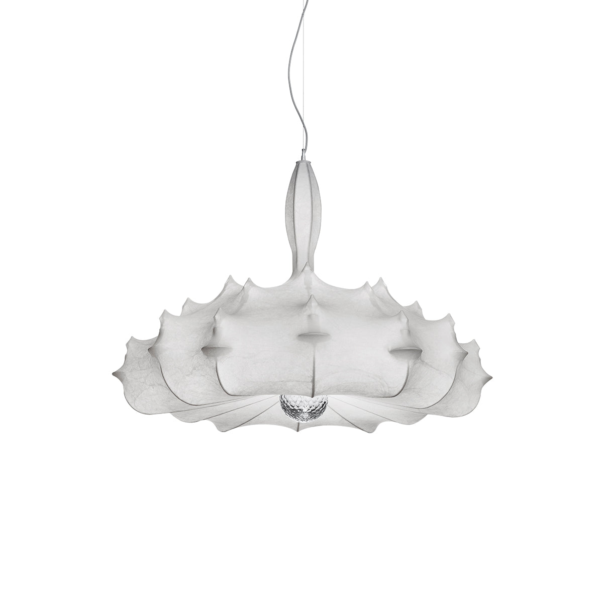 Zeppelin Plastic and Steel White Pendant Lighting