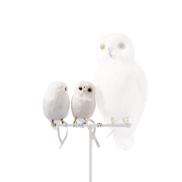 Artificial Birds Owl White 5