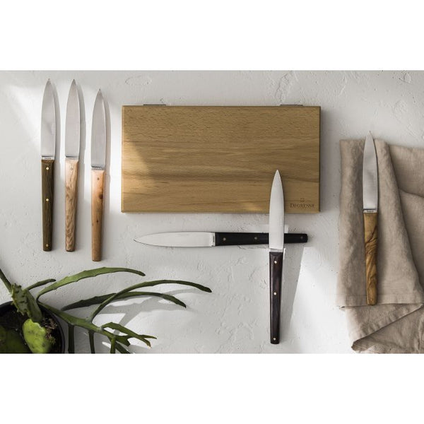 Mirage Les Essences Gift Box of 6 Table Steak Knives by Degrenne Paris