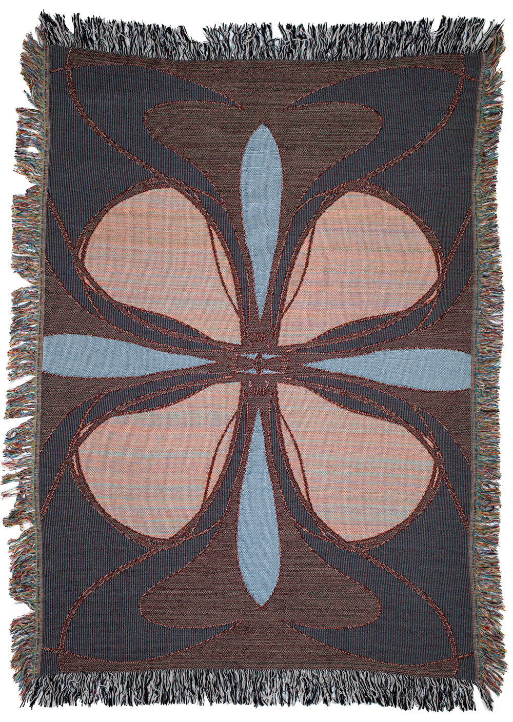 Blu Bloom Woven Blanket