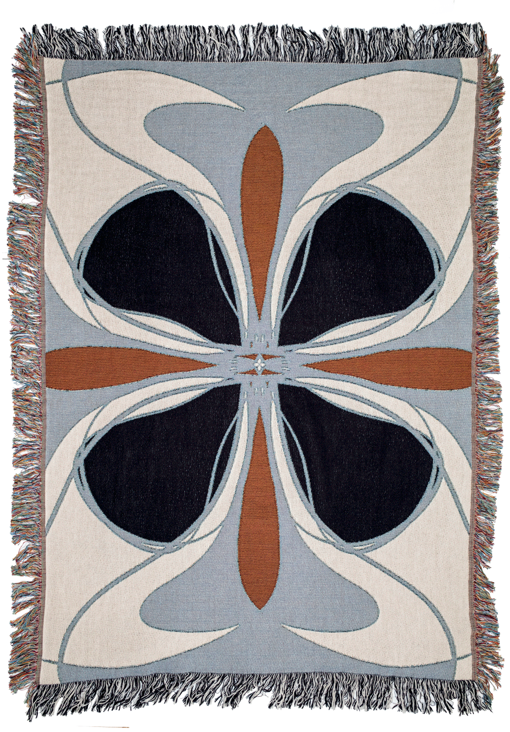 Blu Bloom Woven Blanket