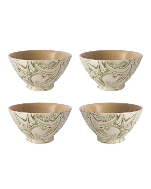 Marble Olive Ramen Bowl Set Of 4 Uvn 1000142 4