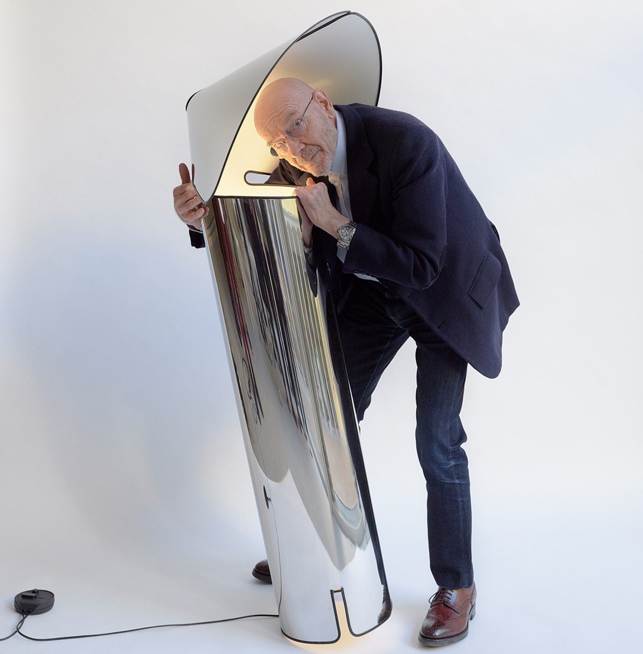 Chiara LED Floor Lamp in Stainless Steel