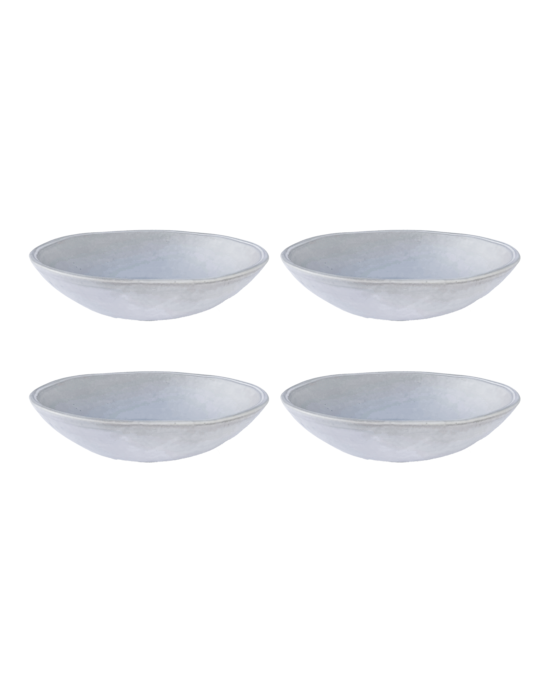 Oval White Pasta Bowl Set Of 4 Uvn 1000150 1