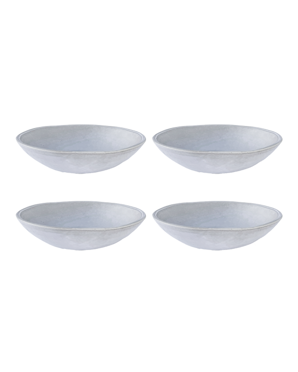 Oval White Pasta Bowl Set Of 4 Uvn 1000150 1