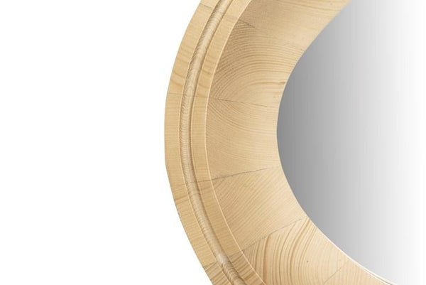 oval wood framed mirror 4