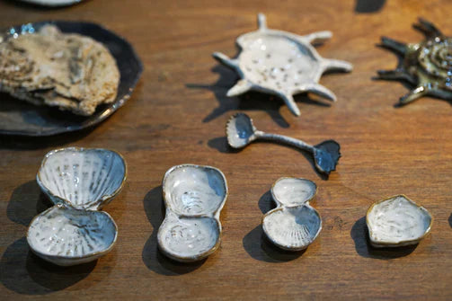 yarnnakarn oceanology cherrystone clam salt pepper dish 5