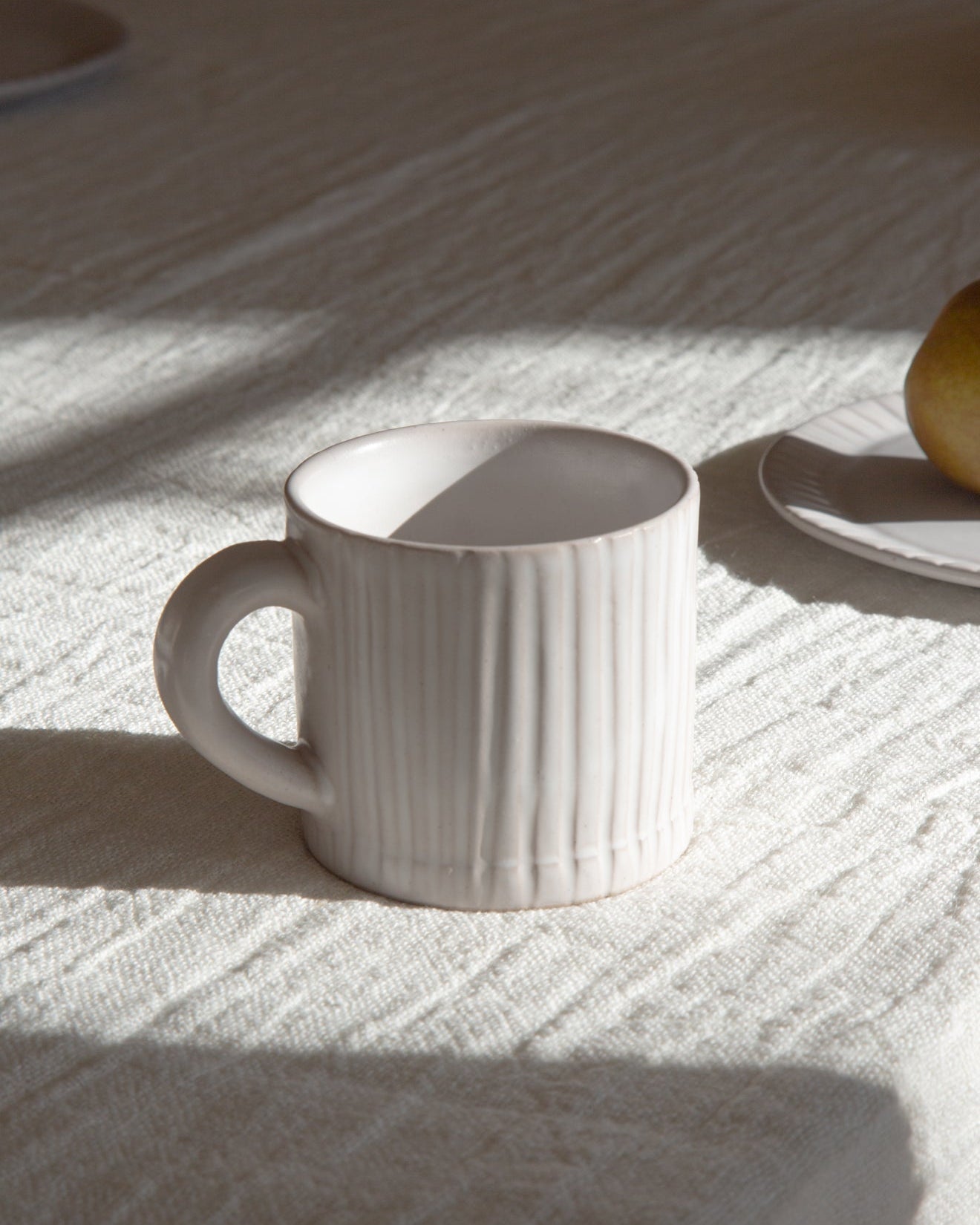 Stripes Matte White Mug Uvn 1000108 2