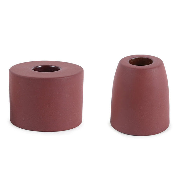 Petite Ceramic Taper Holder in Earth