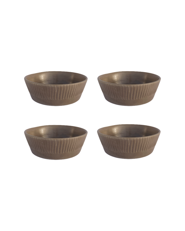 Stripes Gloss Grey Pasta Bowl Set Of 4 Uvn 1000114 3