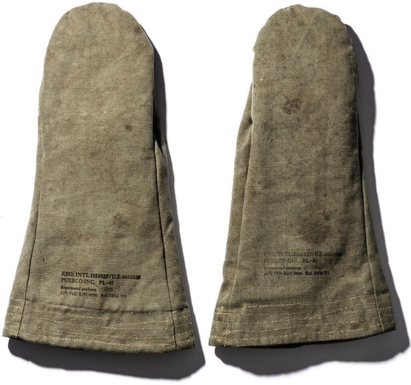 vintage tent fabric mittens design by puebco 5
