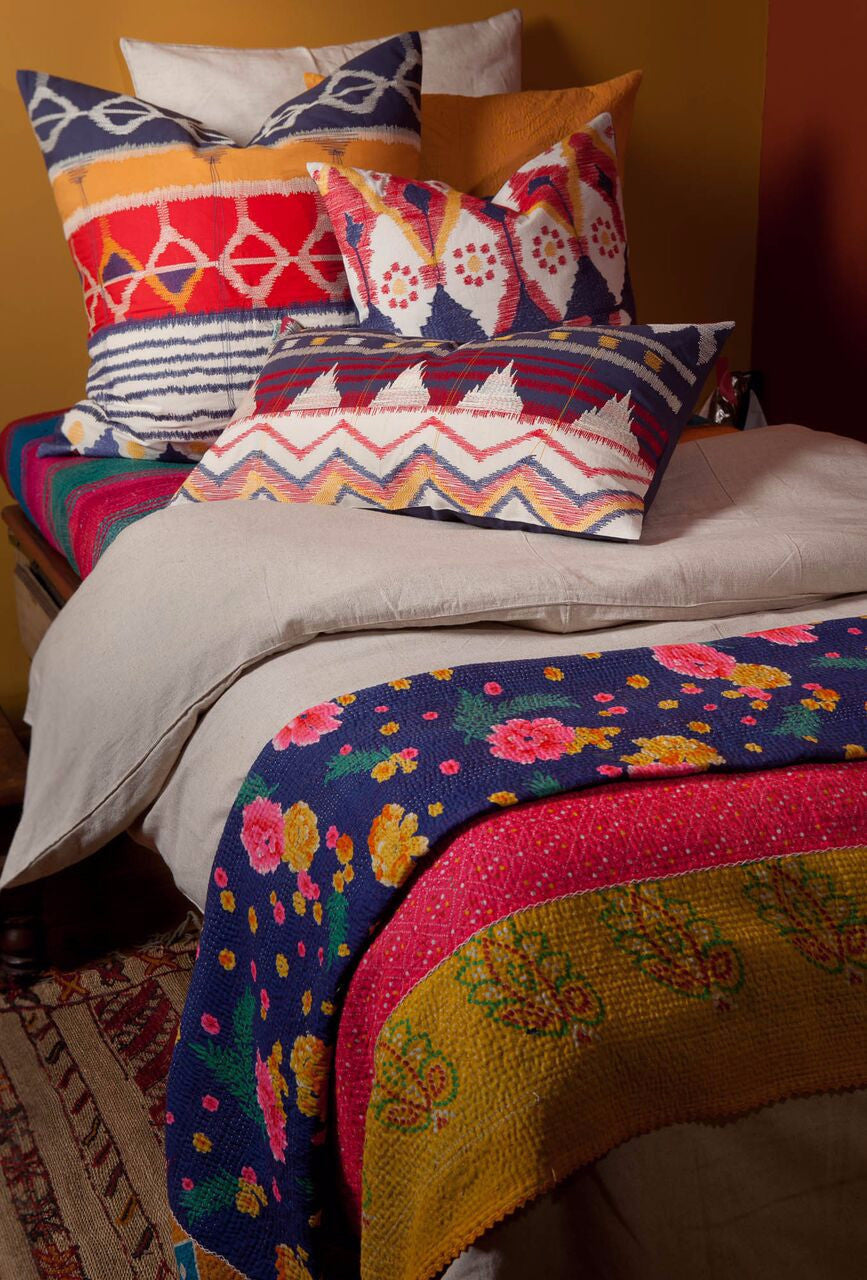 java embroidered pillow design by koko co 2