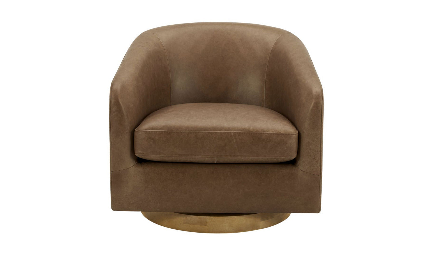 Oscy Leather Swivel Chair 1
