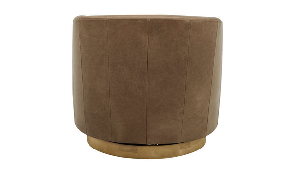 Oscy Leather Swivel Chair 3