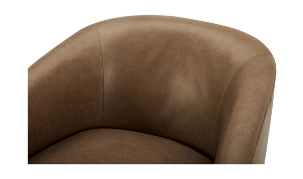 Oscy Leather Swivel Chair 7
