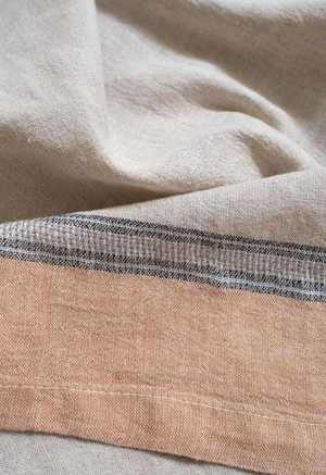 Linen Kitchen Towel in Natural-İndian Tan 2