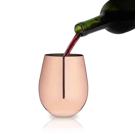 copper stemless wine glasses 2