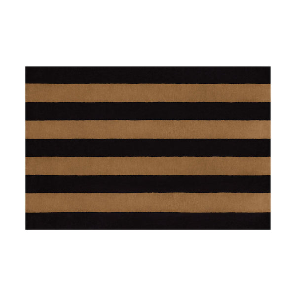 Pattern Black Beige Stripe Rug Hem Hem 31361 1
