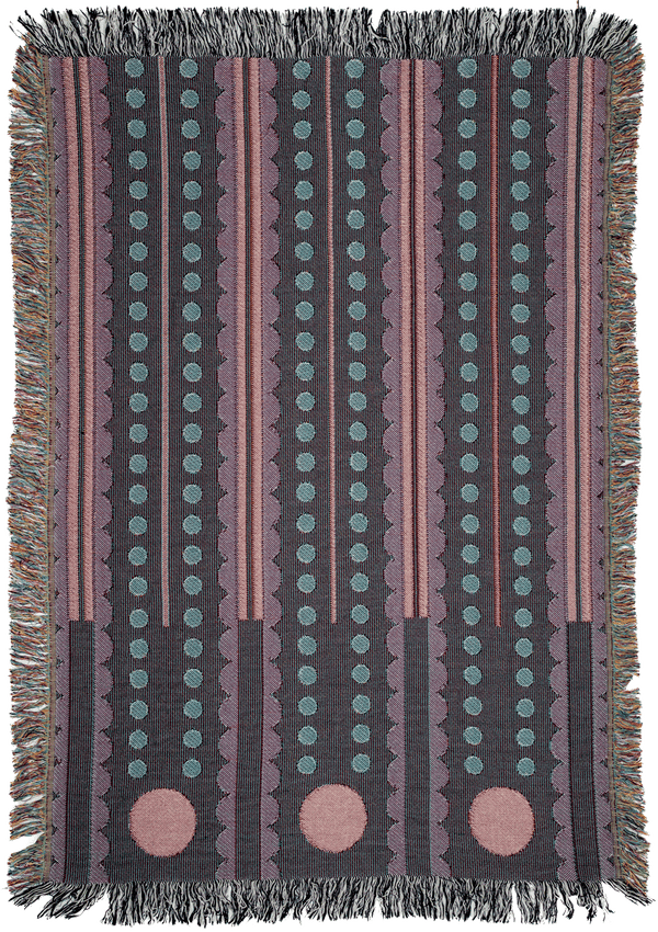Olive Cranberry Woven Blankets