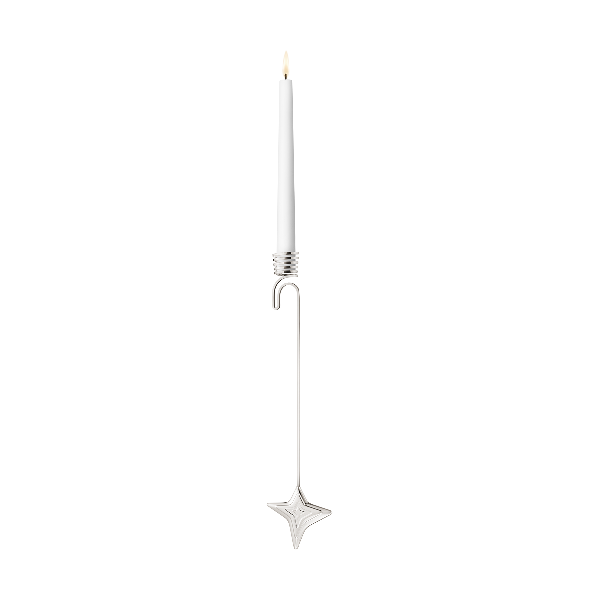 candle holder four point star palladium 1