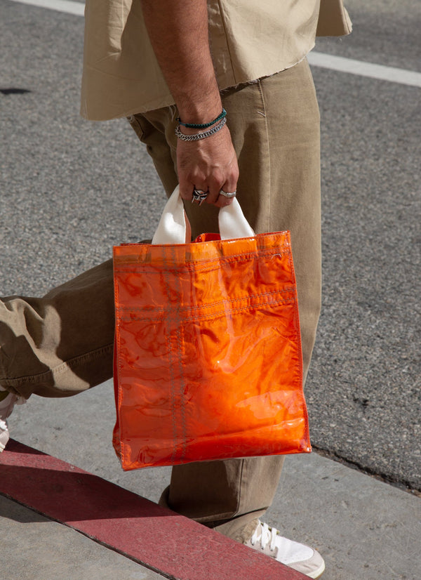 Covered Parachute Document Bag Orange Puebco 504223 2