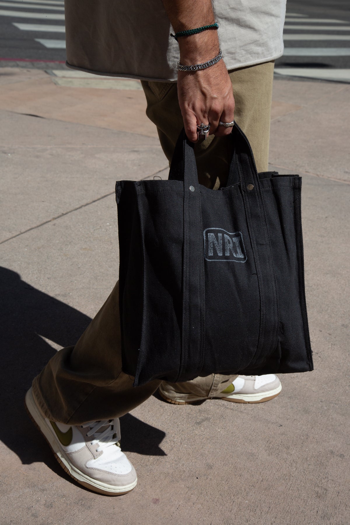 Labour Tote Bag Small in Off-White
